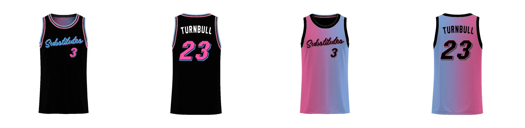 Miami Gradient Core Reversible Basketball Singlet Design Your Own Custom