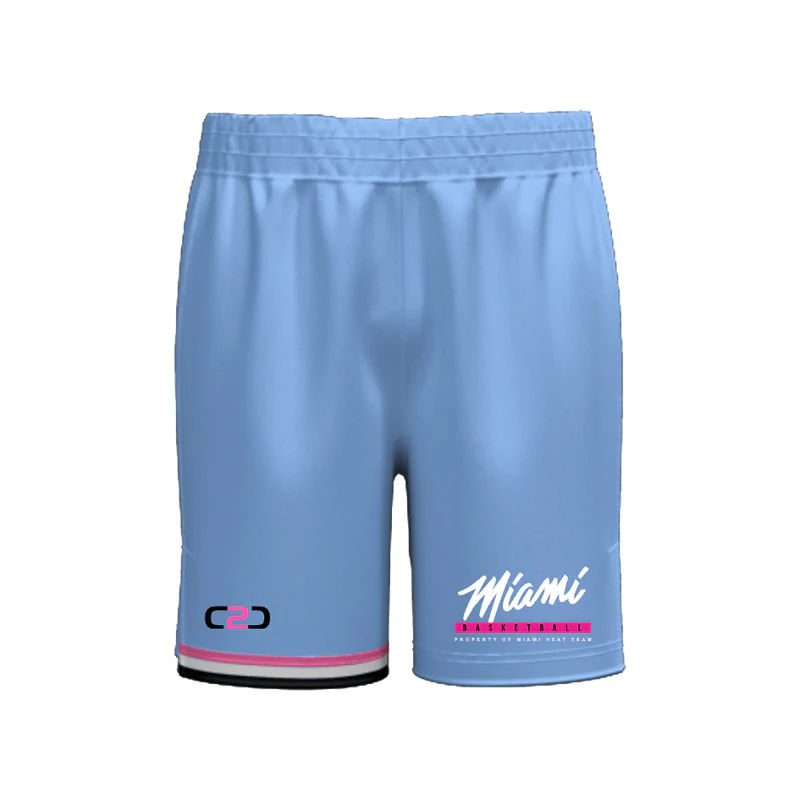 Miami Blue SlimFit HP Split Pro Shorts Design Your Own Custom