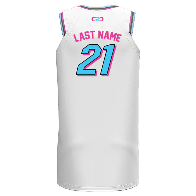 Custom Miami Slimfit Hp Split Basketball Singlet - Image 2