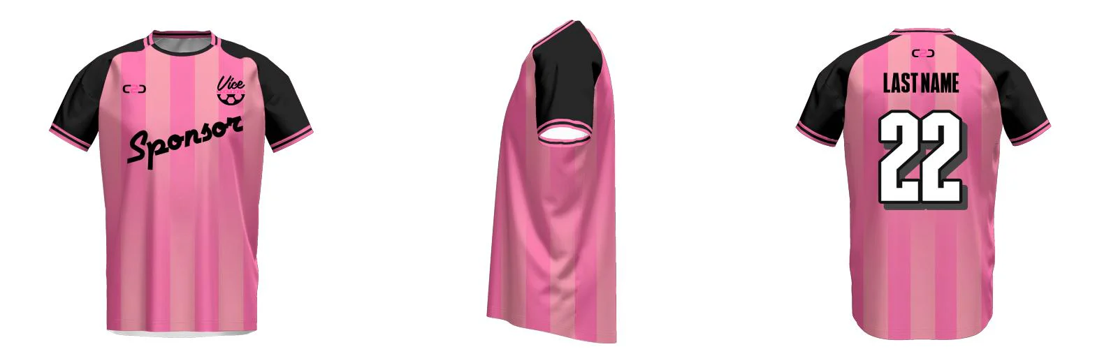 Miami SlimFit HP Soccer Jersey Crew Neck Design Your Own Custom