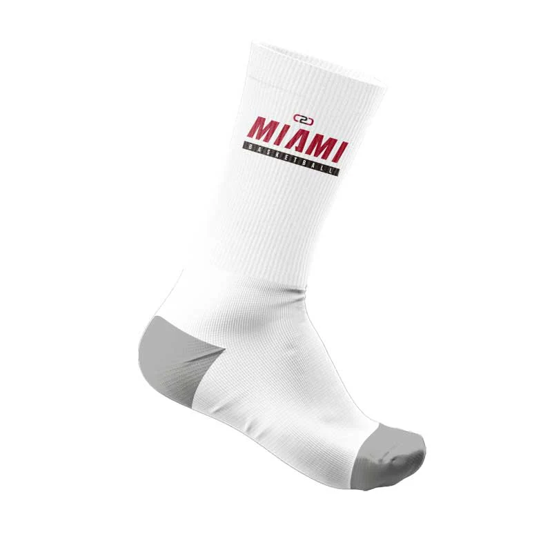 Miami Socks Crew Design Your Own Custom MOQ 10/size - Image 2