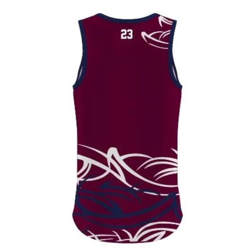 Narrabeen Lakes Singlet Maroon - Image 2