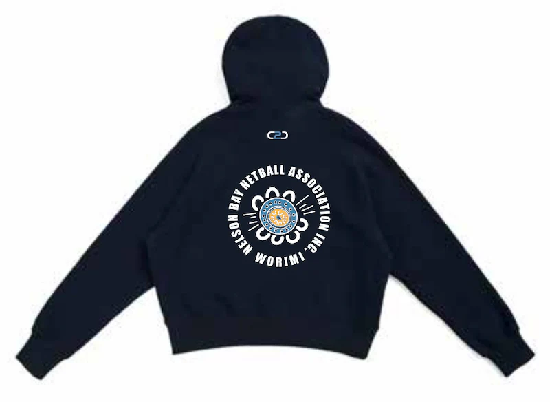 Nelson Bay Netball Rep Half Zipper Hoodie (Navy) - Image 2