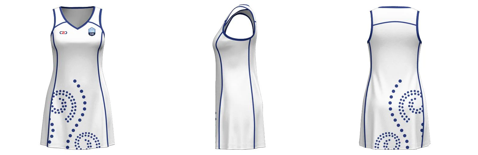 Netball Umpire Core Dress Girls/Ladies Design Your Own Custom