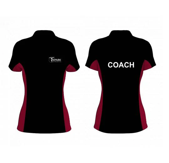 Netball Umpire Core Polo with Side Strip Design Your Own Custom