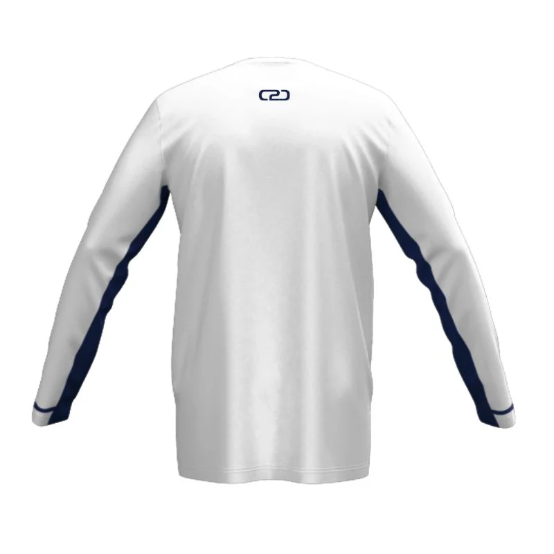 Netball Umpire SlimFit HP Long Sleeve V Neck Warmup Shirt Design Your Own Custom - Image 2