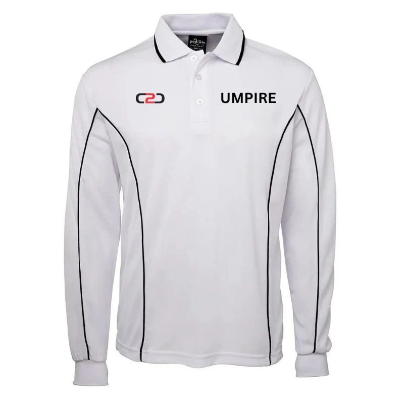 Long Sleeve Piping Polo Mens