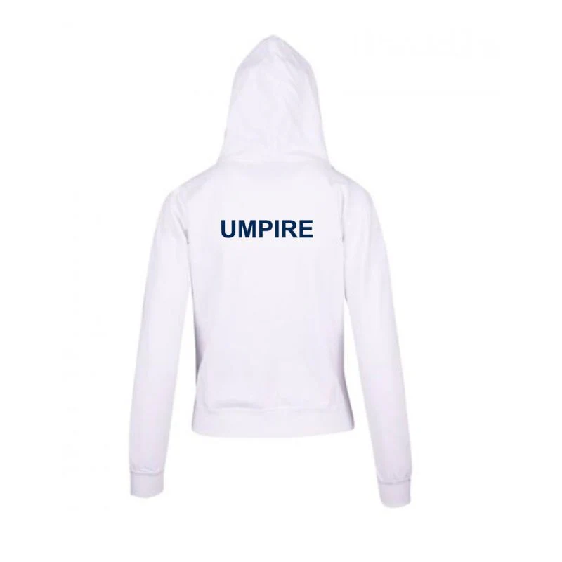 Netball Umpire Zip Hoodie with Pocket Mens/Ladies - Image 2