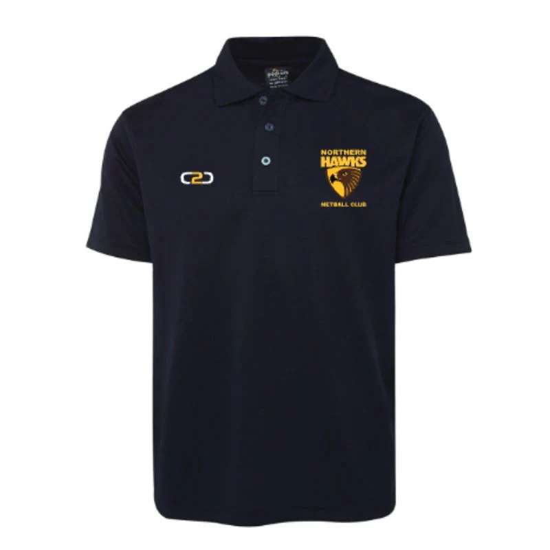 Northern Hawks Netball Polo Navy