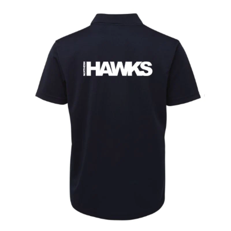 Northern Hawks Netball Polo Navy - Image 2