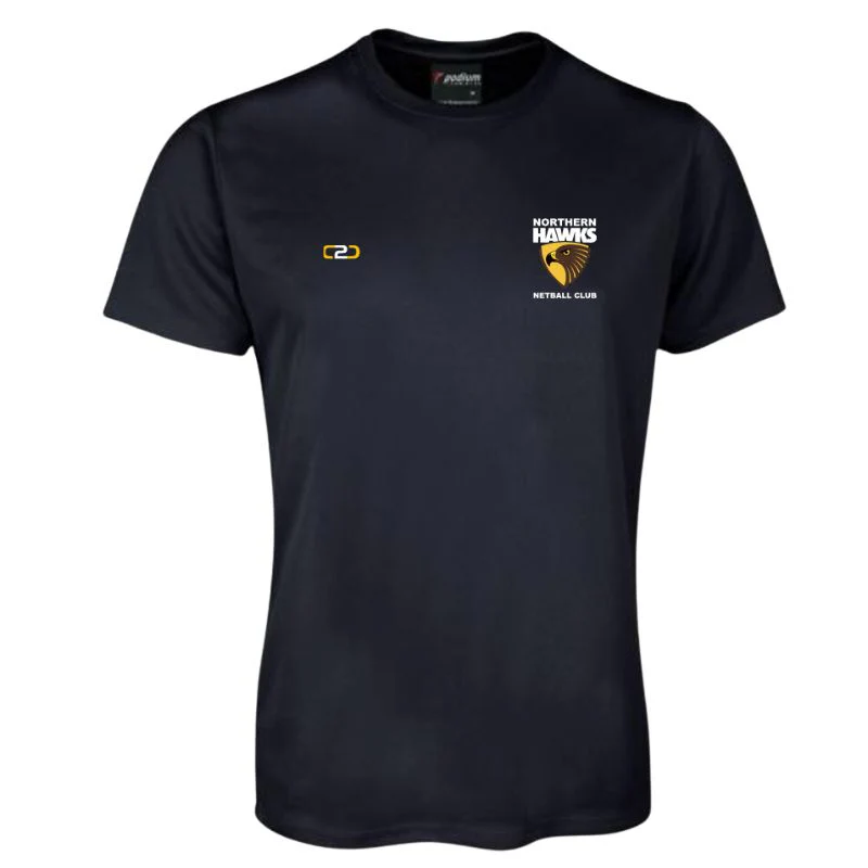Northern Hawks Poly Adults Tee Navy