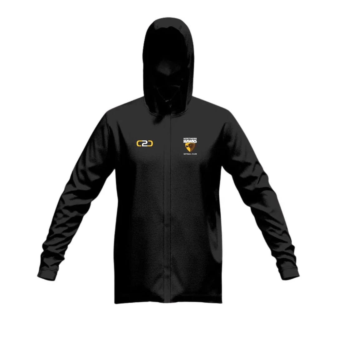 Northern Hawks SlimFit HP Tech Zip Hoodie Black
