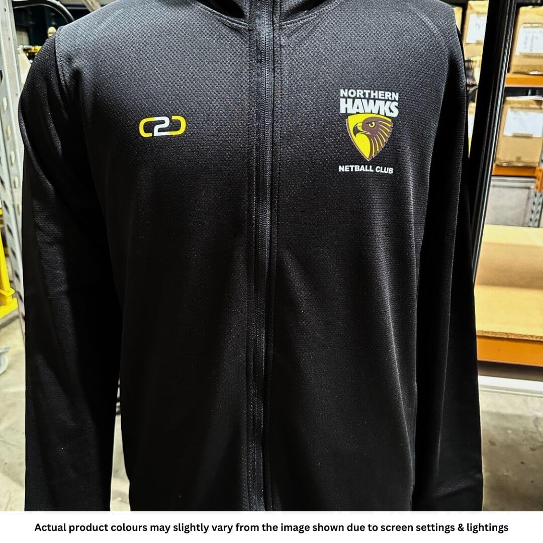 Northern Hawks SlimFit HP Tech Zip Hoodie Black - Image 4
