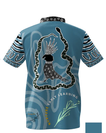 Nurture Learning Center Core Polo Blue - Image 2