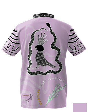 Nurture Learning Center Core Polo Purple - Image 2