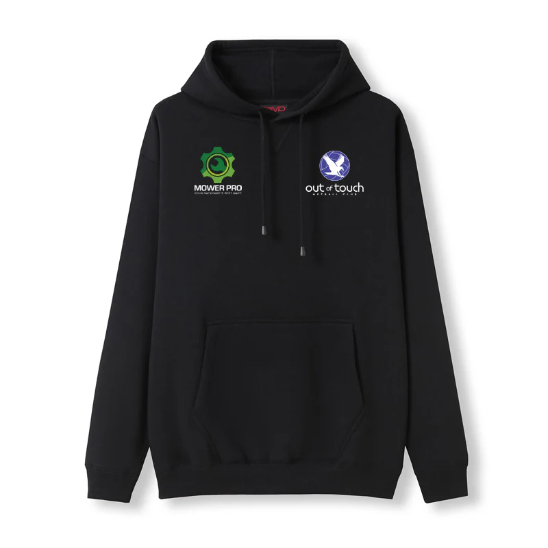 Out of Touch Netball Kangaroo Hoodie Black