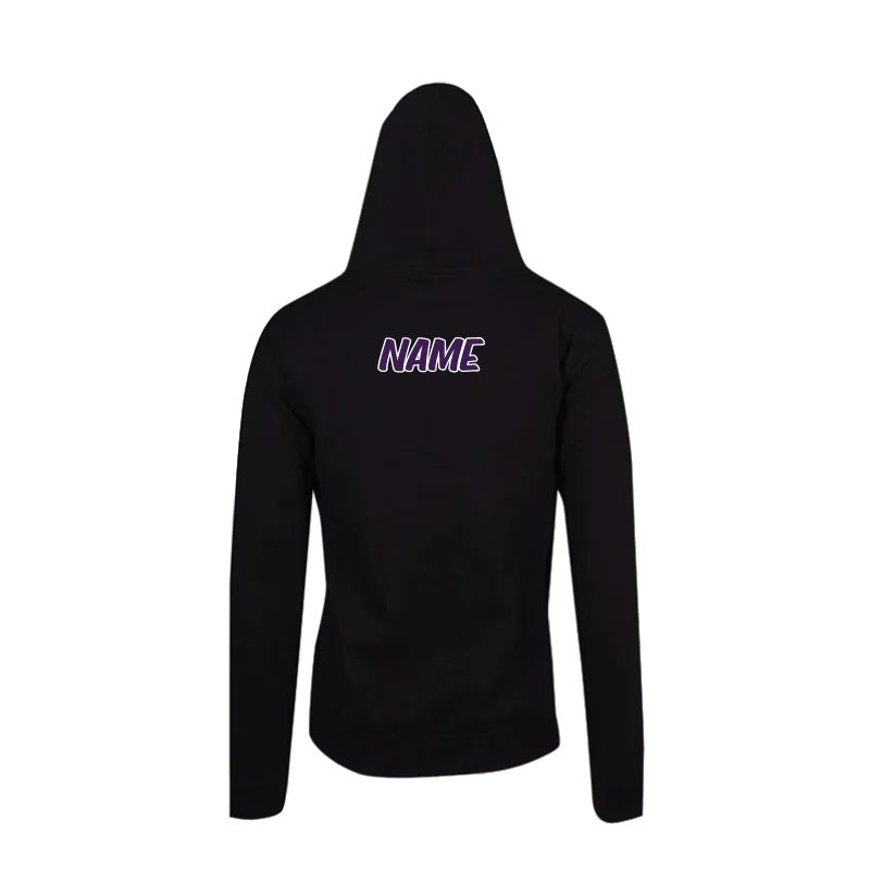 Out of Touch Netball Kangaroo Hoodie Black - Image 2