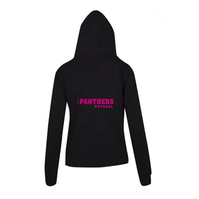Port Panthers Netball Zip Hoodie Black - Image 2