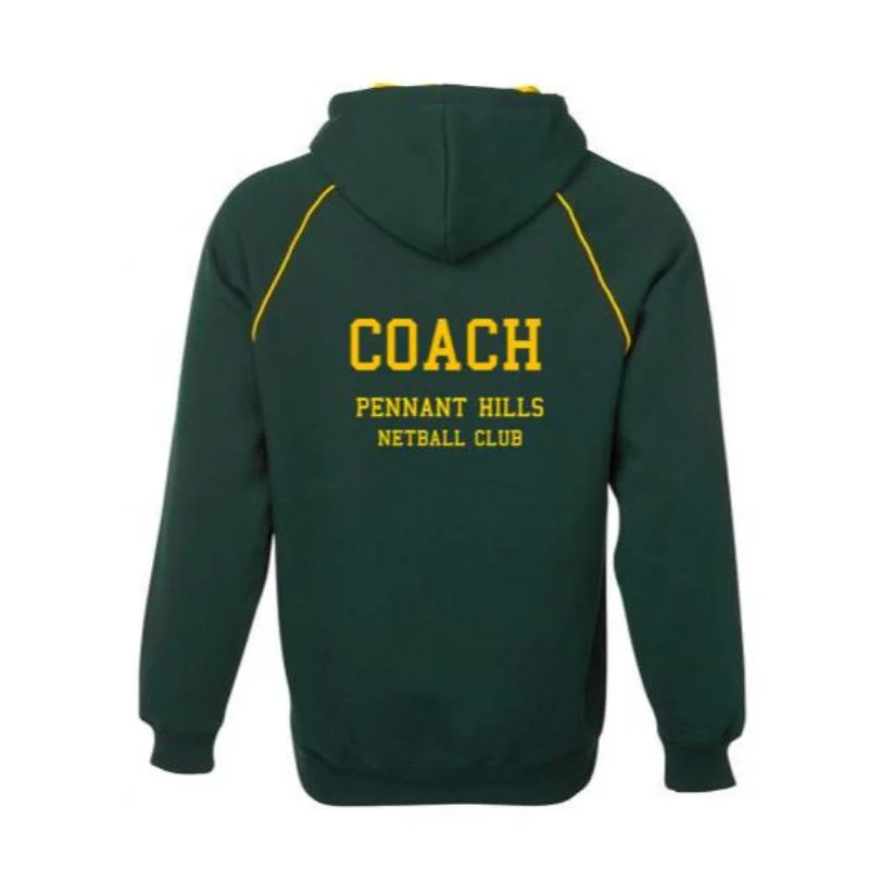 Pennant Hills Netball Contrast Fleecy Coach Hoodie - Image 2