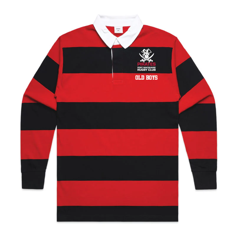 Pirates Old Boys Black and Red Striped Jersey