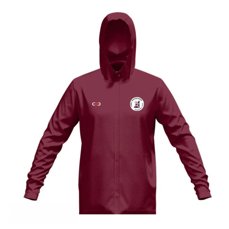 PM Athletics Glide SlimFit HP Tech Zip Hoodie Maroon