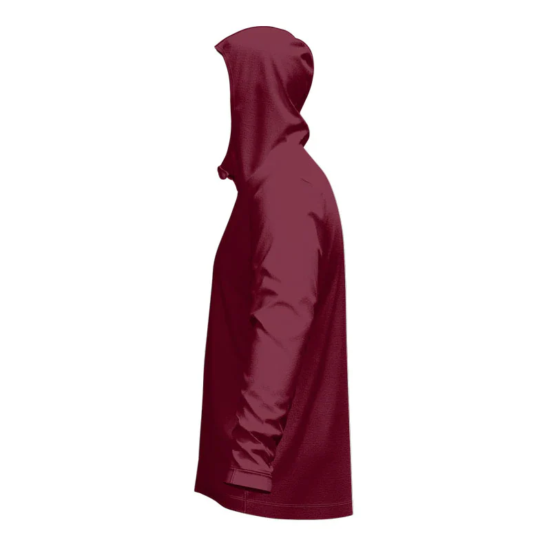 PM Athletics Glide SlimFit HP Tech Zip Hoodie Maroon - Image 3