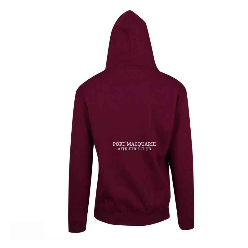 PM Athletics Kangaroo Hoodie Maroon - Image 2