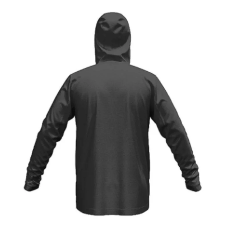 Port Pirates Stock Cotton Fleece Hoodie Dark Grey Marle - Image 3