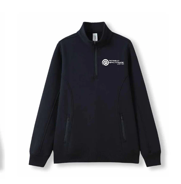 PMQ Community Preschool Staff 1/2 Zip Crew with Pockets - Image 2