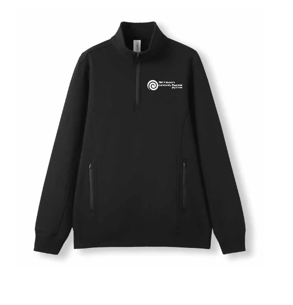 PMQ Community Preschool Staff 1/2 Zip Crew with Pockets - Image 3