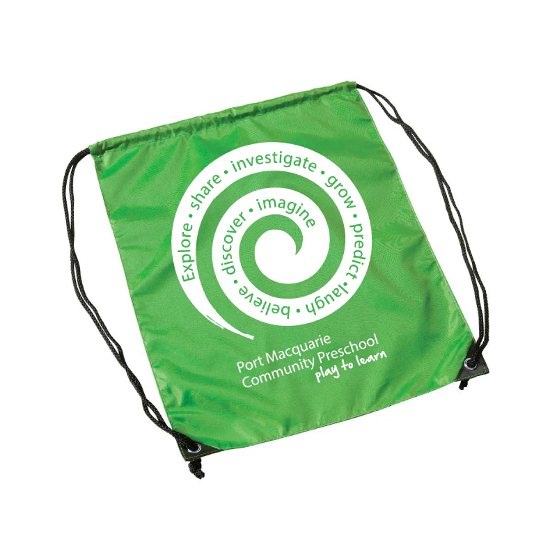 PM Community Preschool Drawstring Backpack