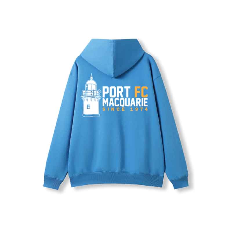 Port Macquarie FC Hoodie Hawaii Blue - Image 2
