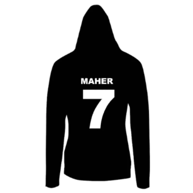 Port Macquarie Junior Sharks Fear The Fin Pullover Hoodie Black - Image 2