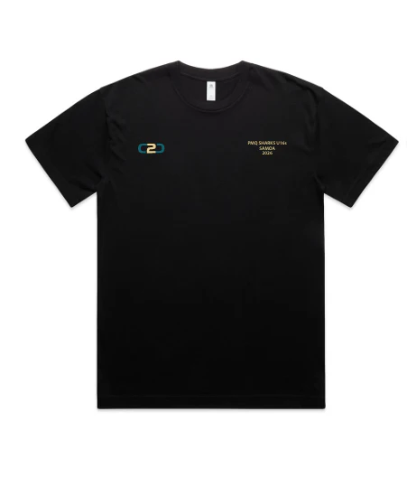 Port Macquarie Junior Sharks Oversized Samoa 2026 Tee Black