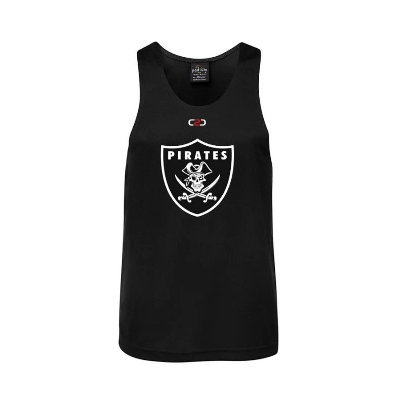 Port Macquarie Pirates Rugby Union Club Black Training Singlet