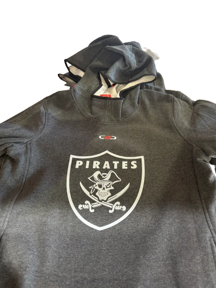 Port Macquarie Pirates Stock Cotton Fleece Hoodie Dark Grey Marle - Image 4