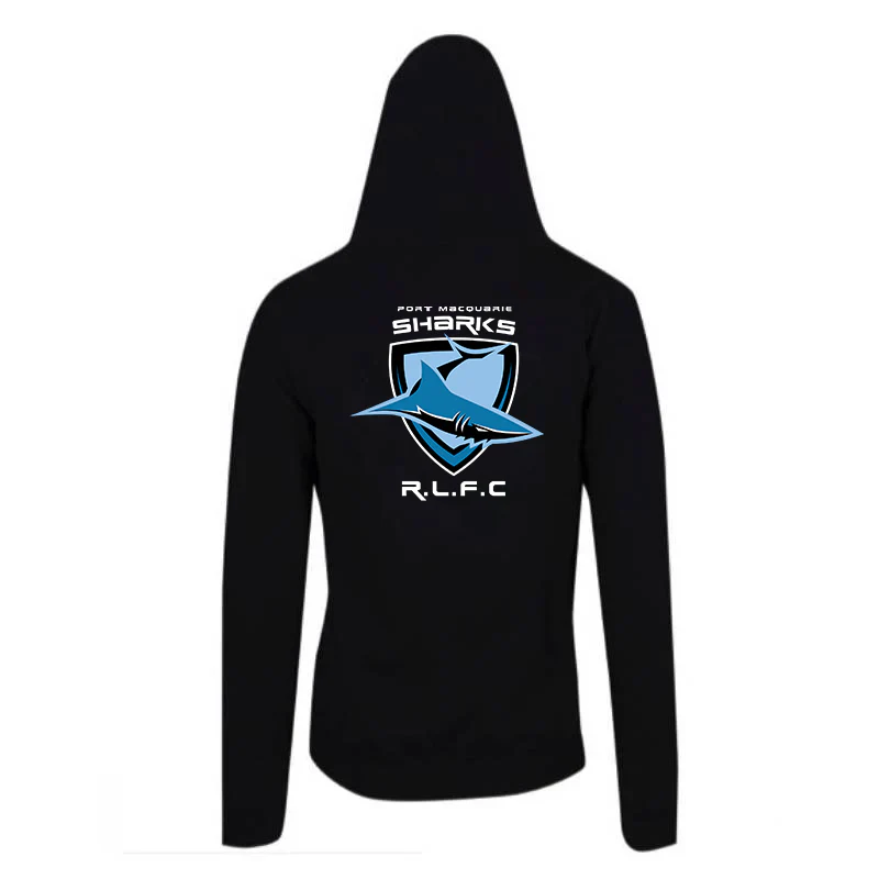 Port Macquarie Sharks Senior Kangaroo Pullover Hoodies - Image 2