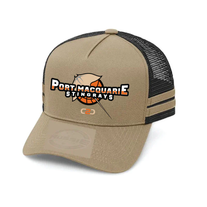 Port Macquarie Stingrays A-Frame Striped Trucker Cap