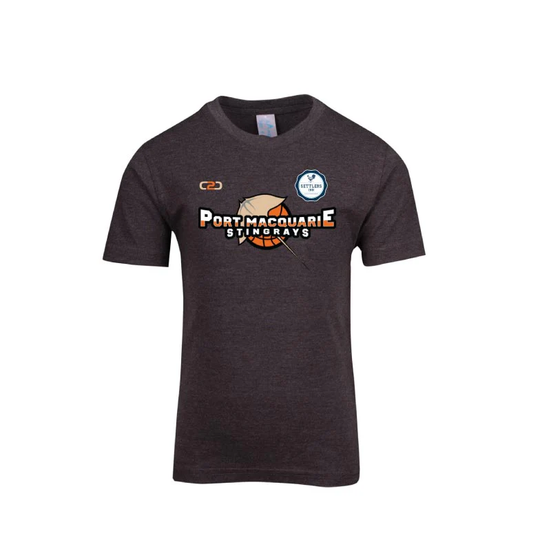 Port Macquarie Stingrays Crew Neck Marl Tee Adults