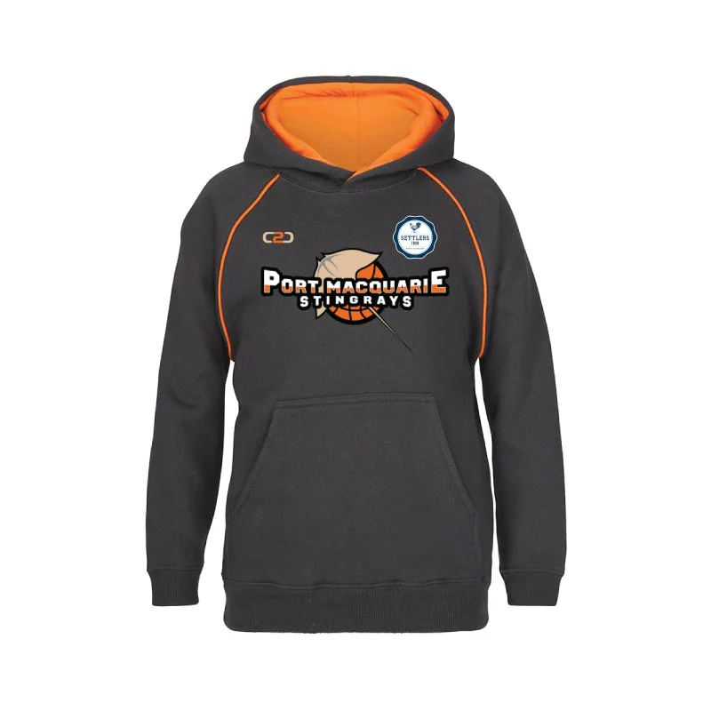 Port Macquarie Stingrays Pullover Hoodie Black Orange
