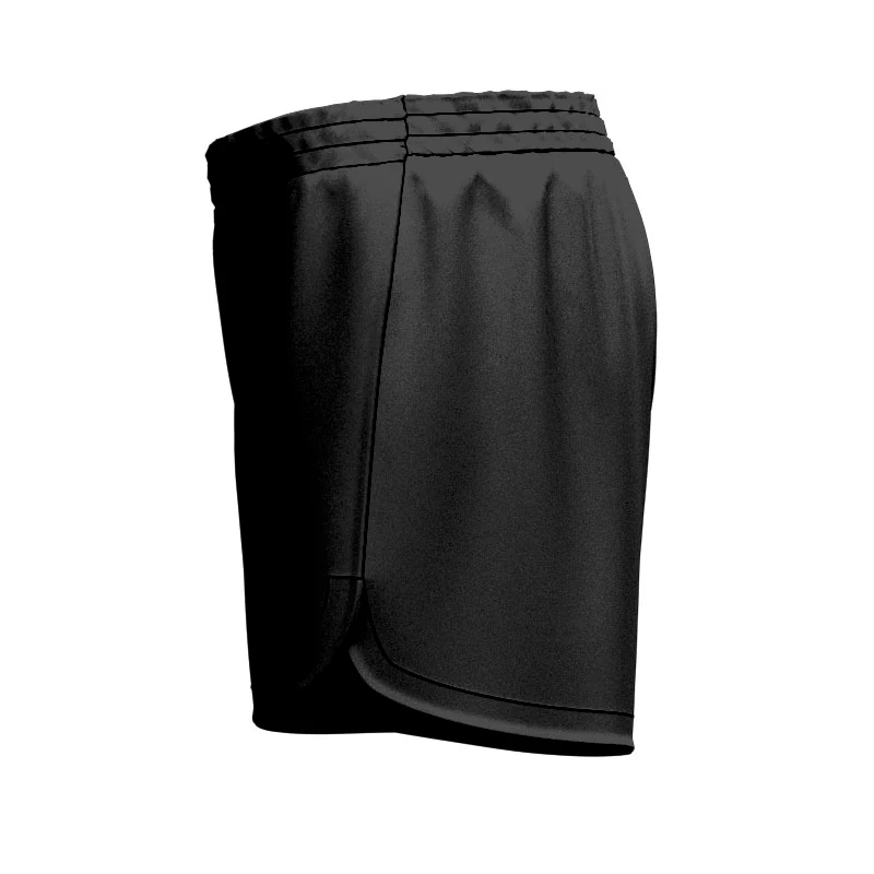 Grind Curved Sport Shorts Pro Womens Girls Black - Image 3