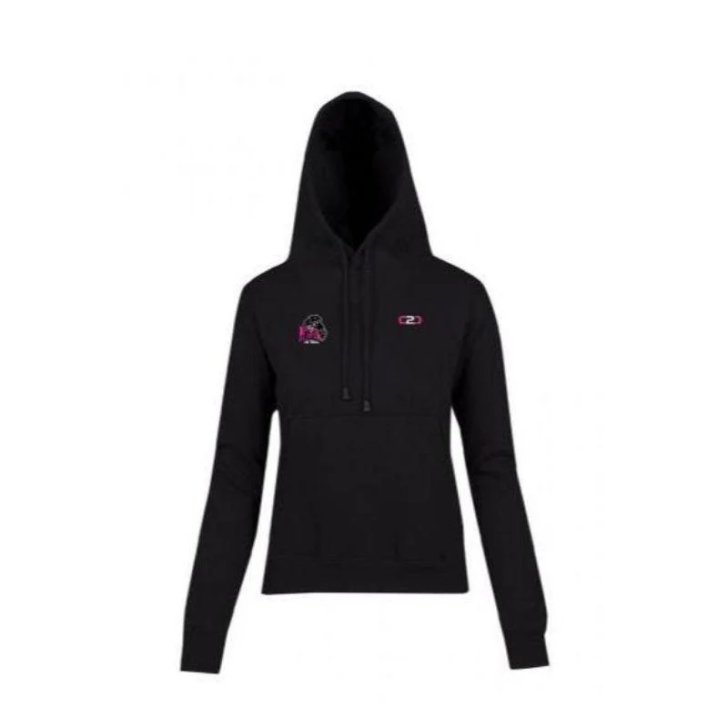 Port Panthers Stock Netball Pullover Hoodie Black