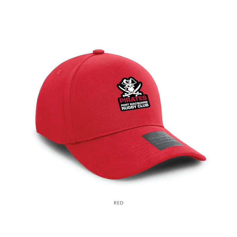 Port Pirates Rugby Union Club Cotton/Spandex Cap Red