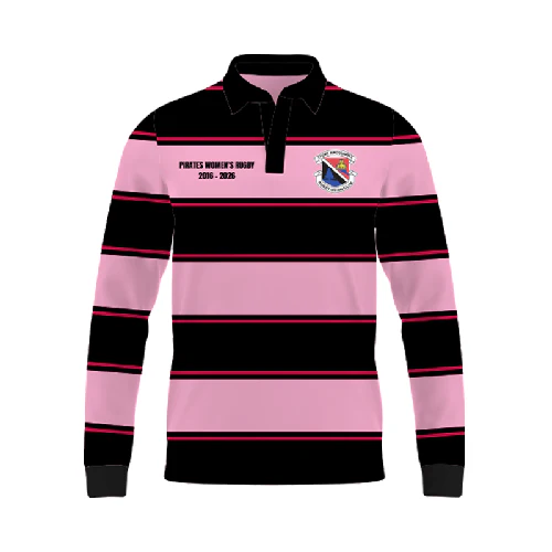 Port Pirates Women’s Pink Knitted Rugby Jersey