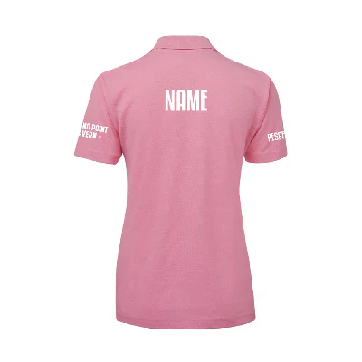 Port Pirates Women's Pink Polo - Image 2