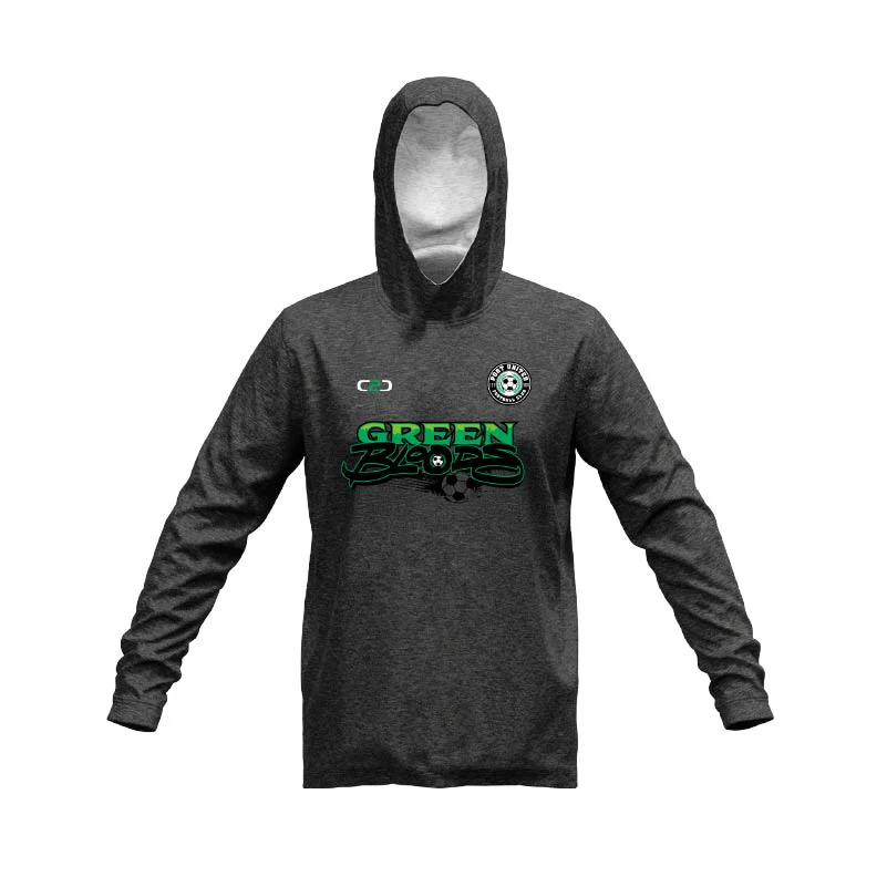 Port United Green Bloods Stock Cotton Fleece Hoodie
