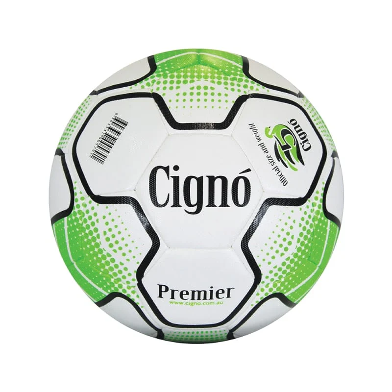 Premier Match Football Size 5 Green/Black