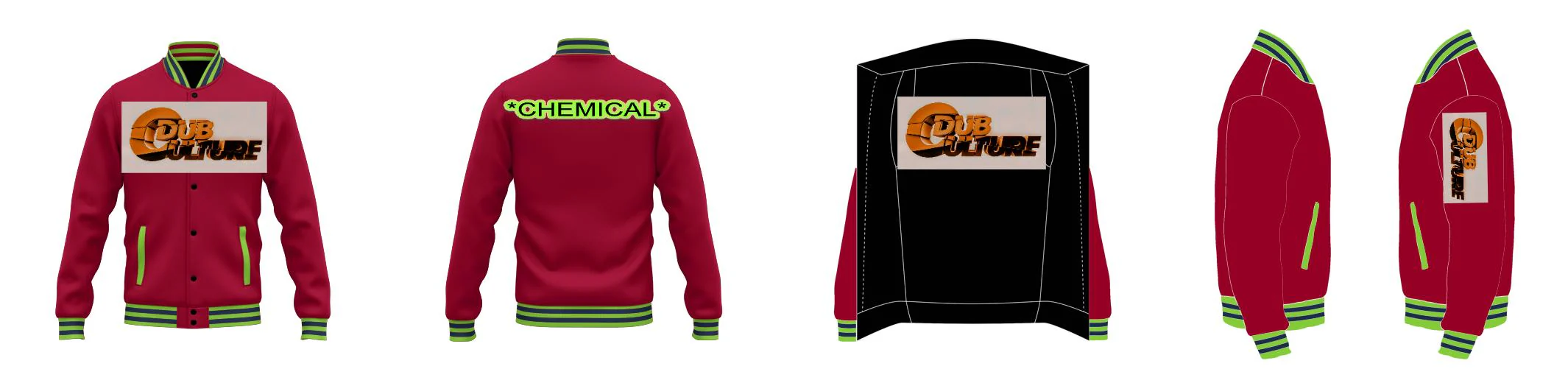 Premium Varsity Fleece Jacket with Lining Design Your Own Custom