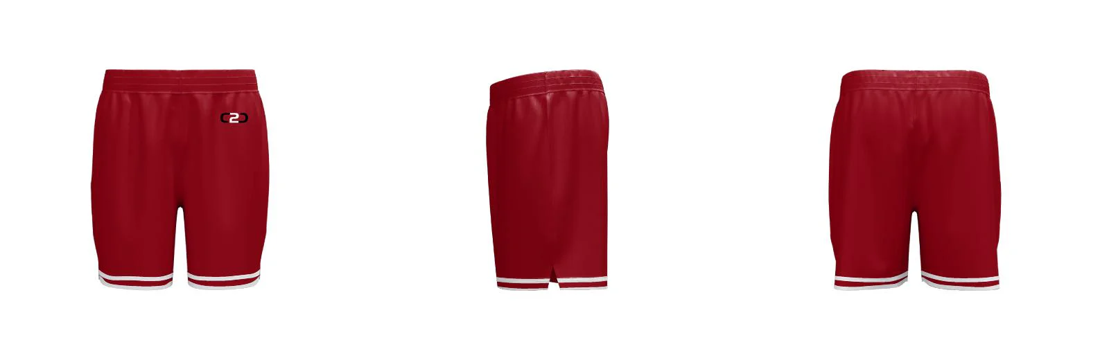 QLD Core Shorts Pro Sideseam Maroon Design Your Own Custom