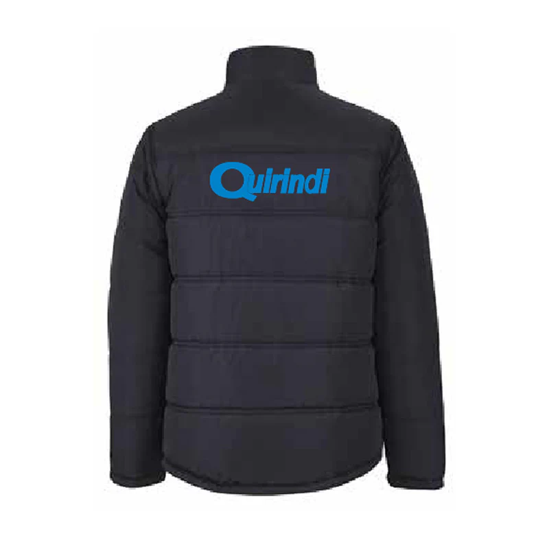 Quirindi Netball Puffer Jacket Black - Image 2